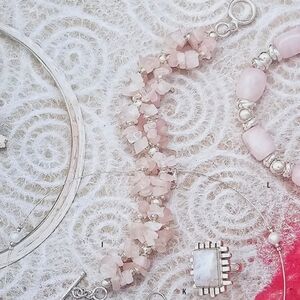 SILPADA RETIRED Rose Quartz Bracelet ~RARE. B0929